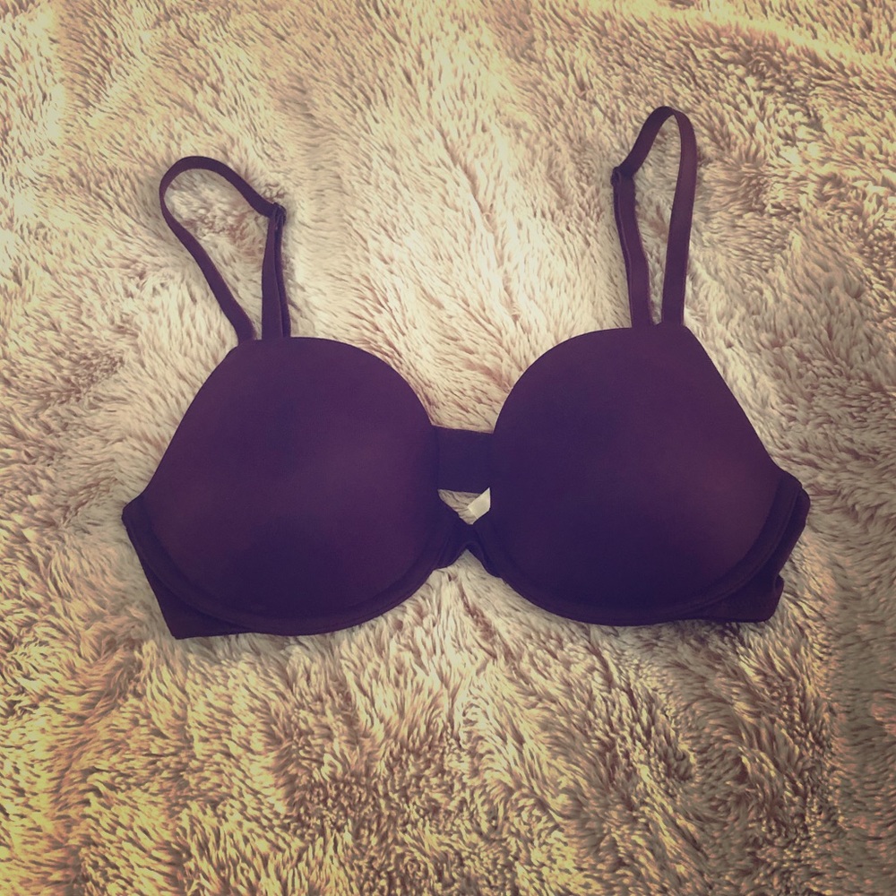 Burgundy Pink Bra